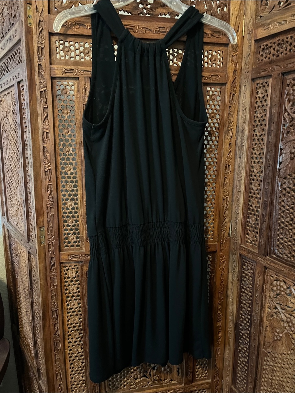 Mossimo Supply Co. Black Sleeveless Smocked-Waist Mini Dress - Picture 3 of 7